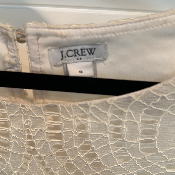 JCrew cream lace blouse. Size 0 - Picture 3 of 4